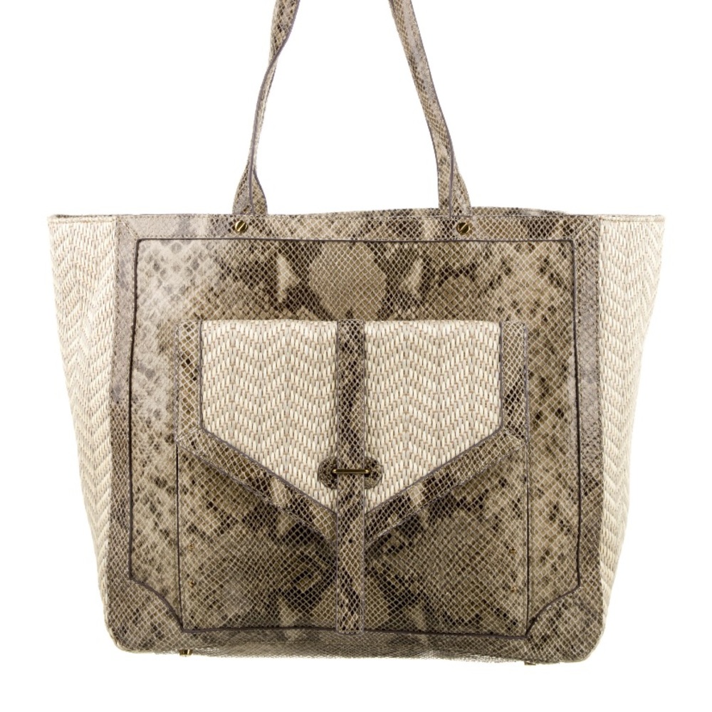 Tory Burch Handbag 797 Large Natural snake Tote